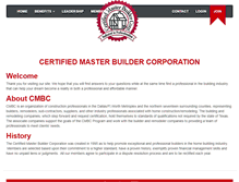 Tablet Screenshot of certifiedmasterbuilder.com